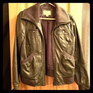 Faux Leather Jacket
